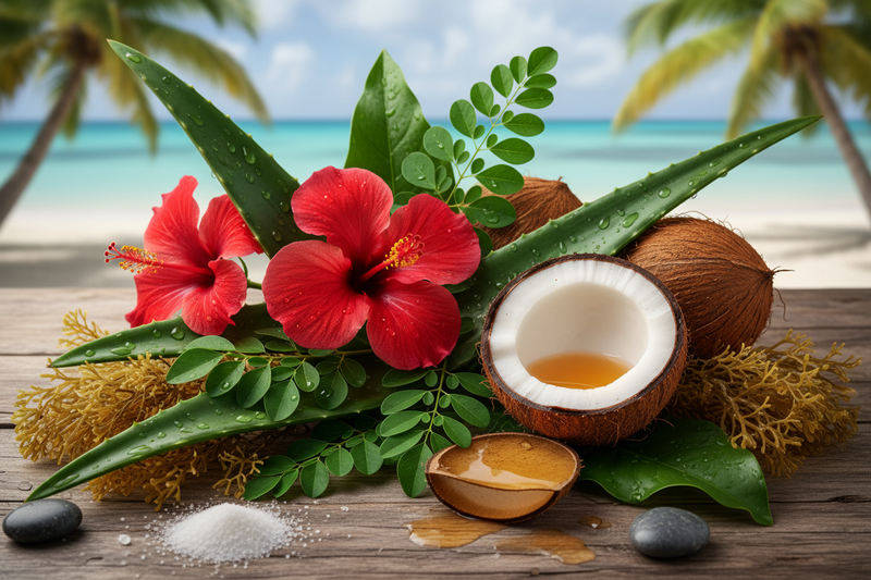 caribbean botanicals that strengthen and shine