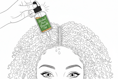 Apply Herbal Hair Growth Oil