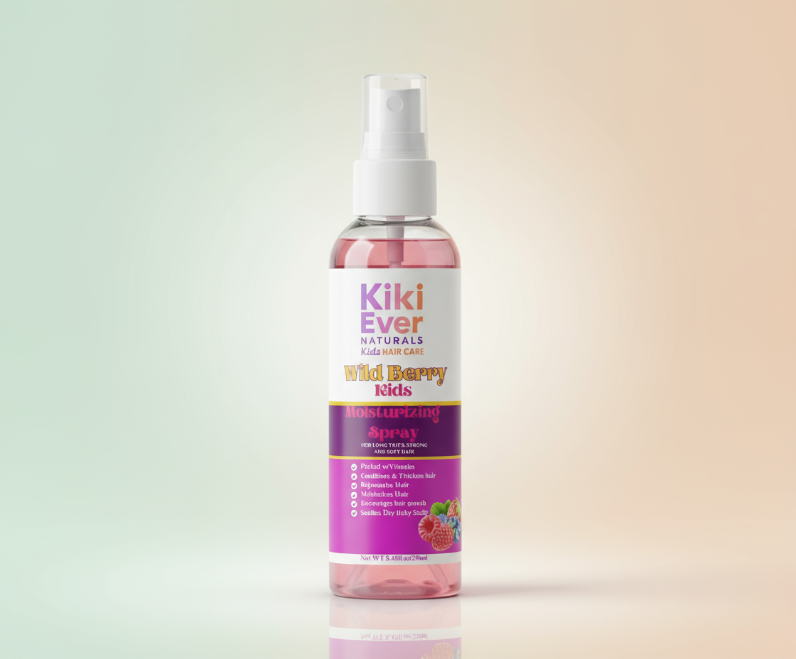 Kiki Ever Naturals Wild Berry Kids product on a gradient background